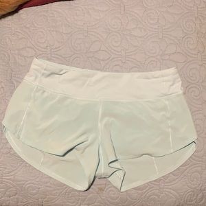Lulu lemon baby blue running shorts